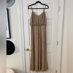 ADRIANNA PAPELL - Tan Gown